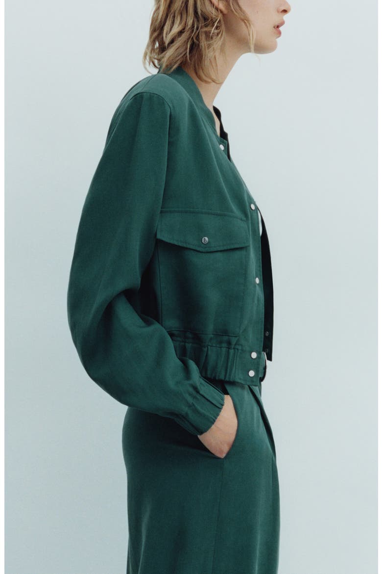 Bomber Jacket, Alternate, color, GREEN
