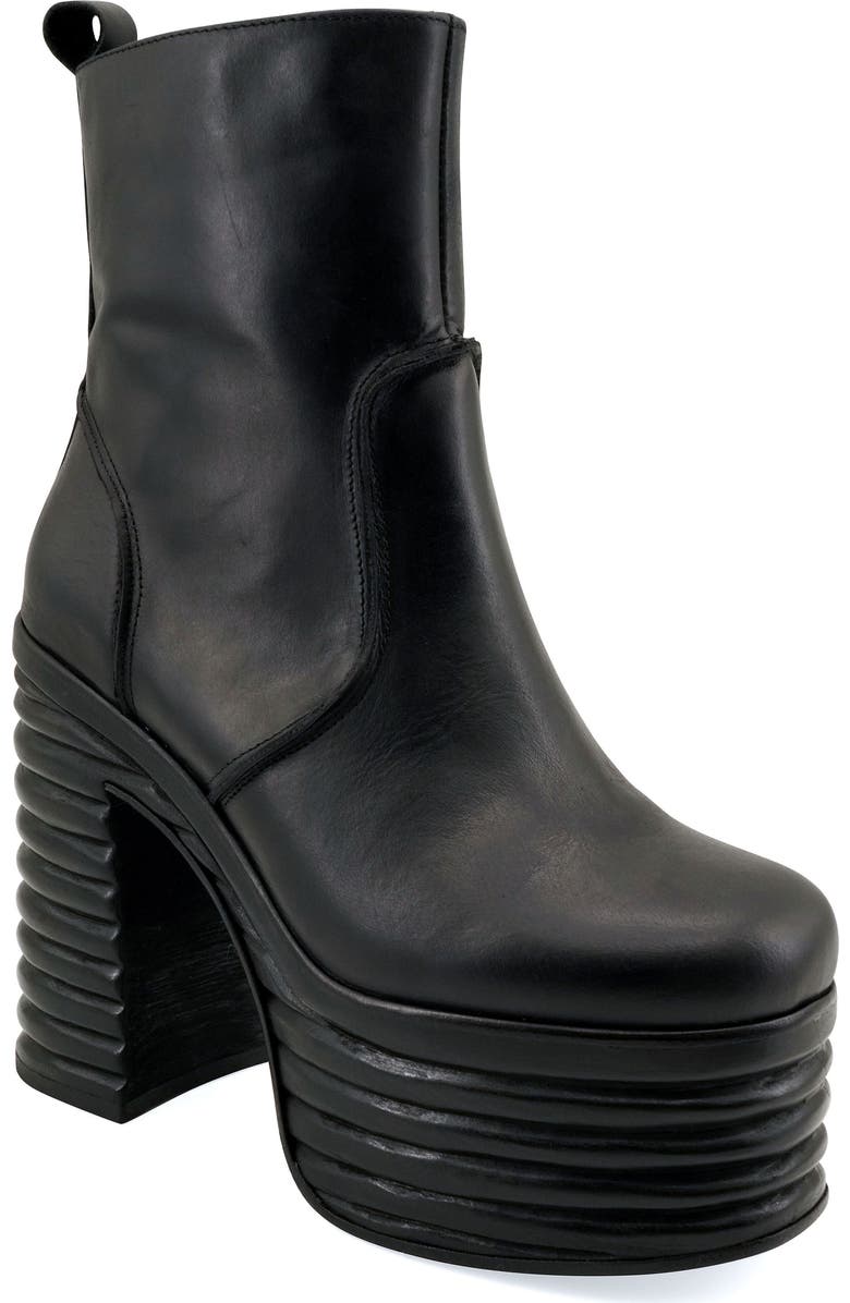 ZIGI Argelia Waterproof Platform Bootie, Main, color, Black