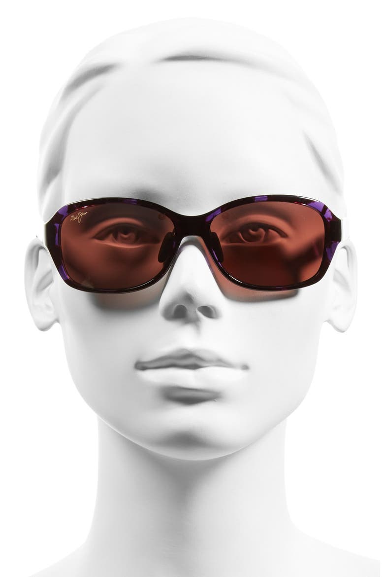 Koki Beach 56mm PolarizedPlus2® Sunglasses, Alternate, color, PURPLE TORTOISE/ MAUI ROSE