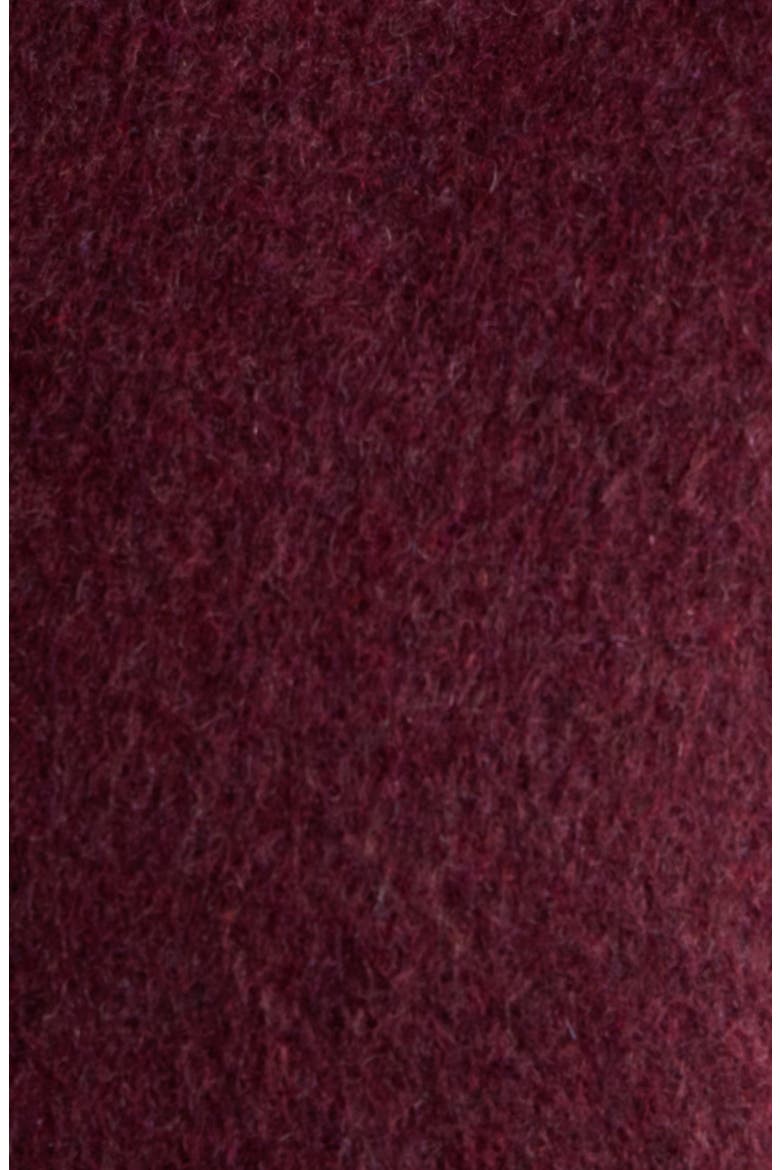 Relaxed Double Breasted Coat, Alternate, color, CHERRY LACQUER