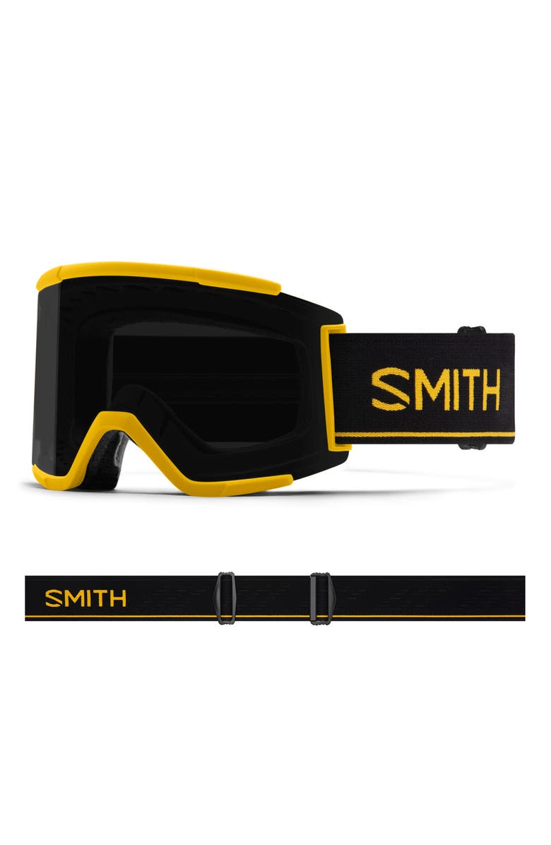 Smith Squad ChromoPop<sup>™</sup> XL Low Bridge Snow Goggles, Main, color, Killer Bee/Chromapop Sun Black