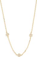 ARGENTO VIVO Pavé Cubic Zirconia Station Chain Necklace