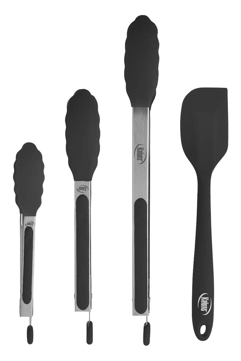 Tong 4-Piece Set, Alternate, color, BLACK