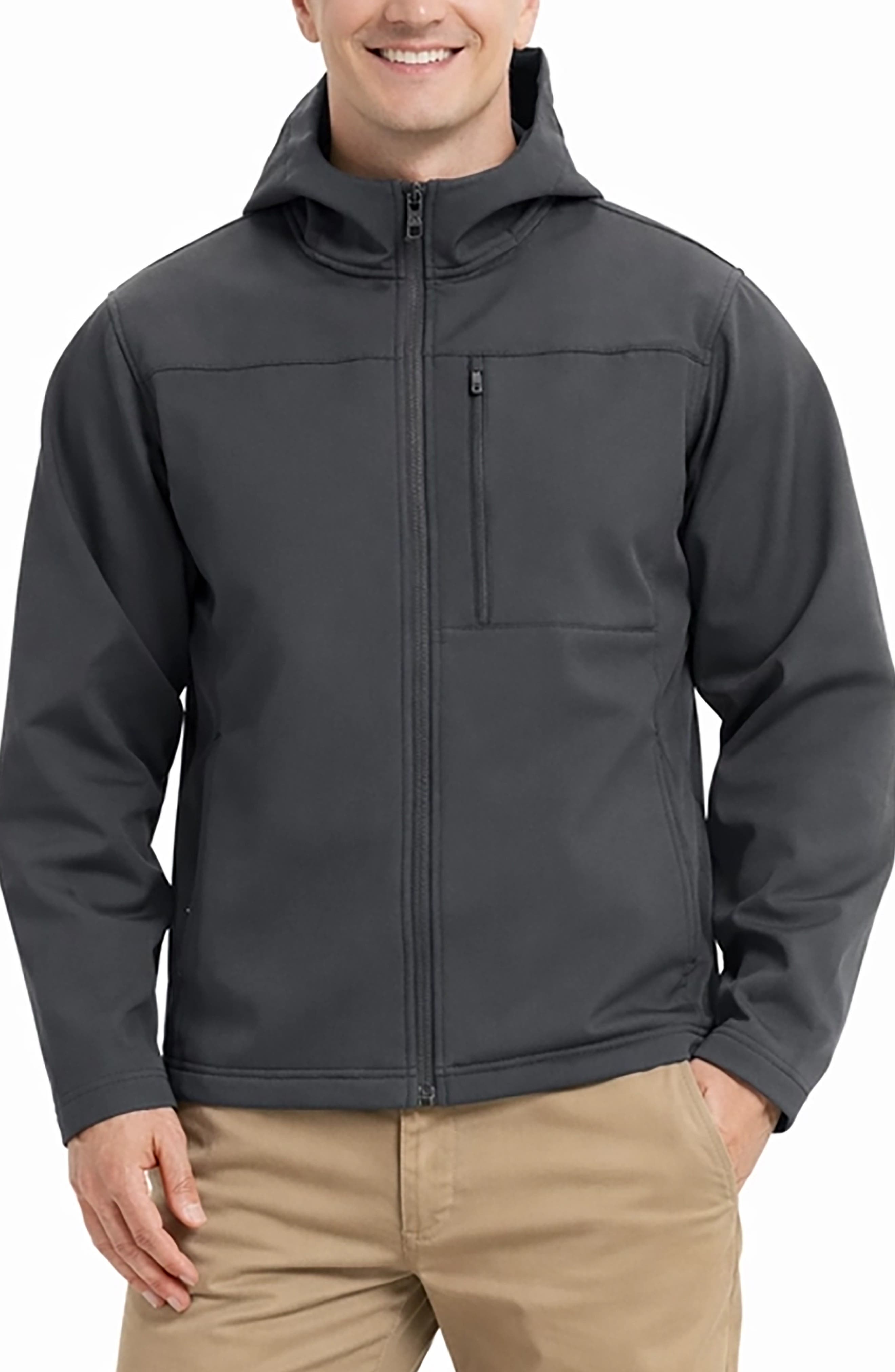 HAWKE & CO Water Resistant Hooded Softshell Jacket
