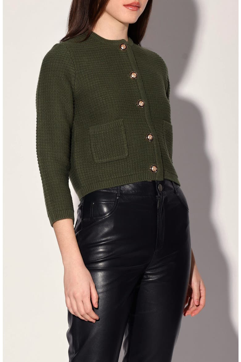 Janis Cardigan, Alternate, color, OLIVE