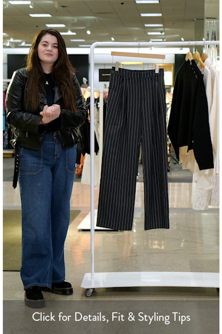 Pinstripe High Waist Trousers video