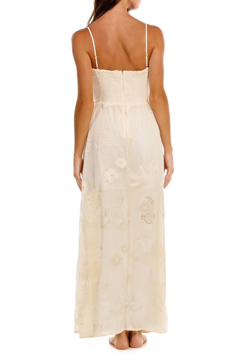 Agua Bendita Marcia Aura Cover-Up Dress, Alternate, color, Yellow Multi