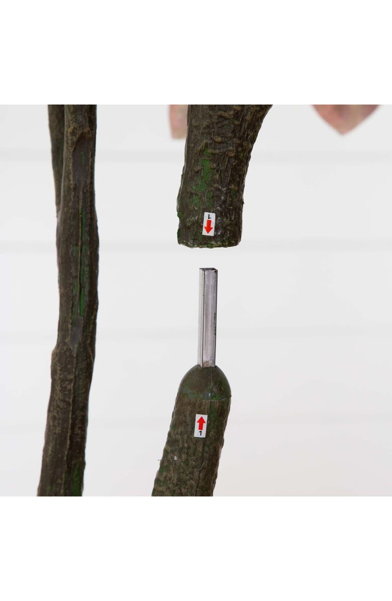 NEARLY NATURAL 6-Foot Artificial Autumn Dogwood Tree, Alternate, color, Brown