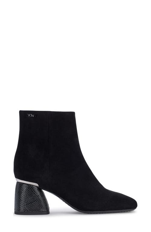 Dkny Caleena Block Heel Bootie In Black
