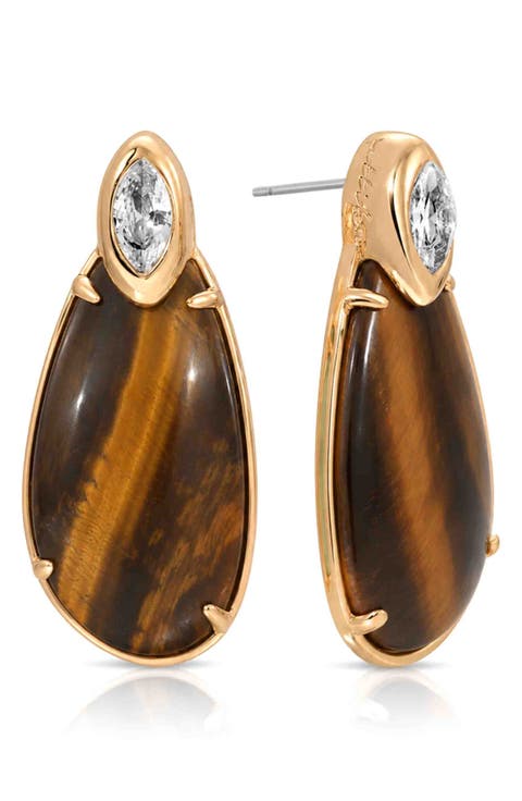 Majestic Stone Drop Earrings