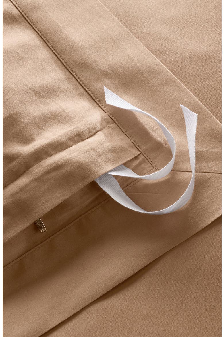 Signature Hemmed Duvet Set, Alternate, color, CAMEL