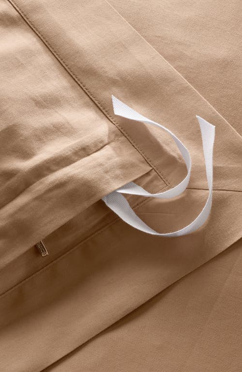 Boll & Branch Signature Hemmed Duvet Set In Brown