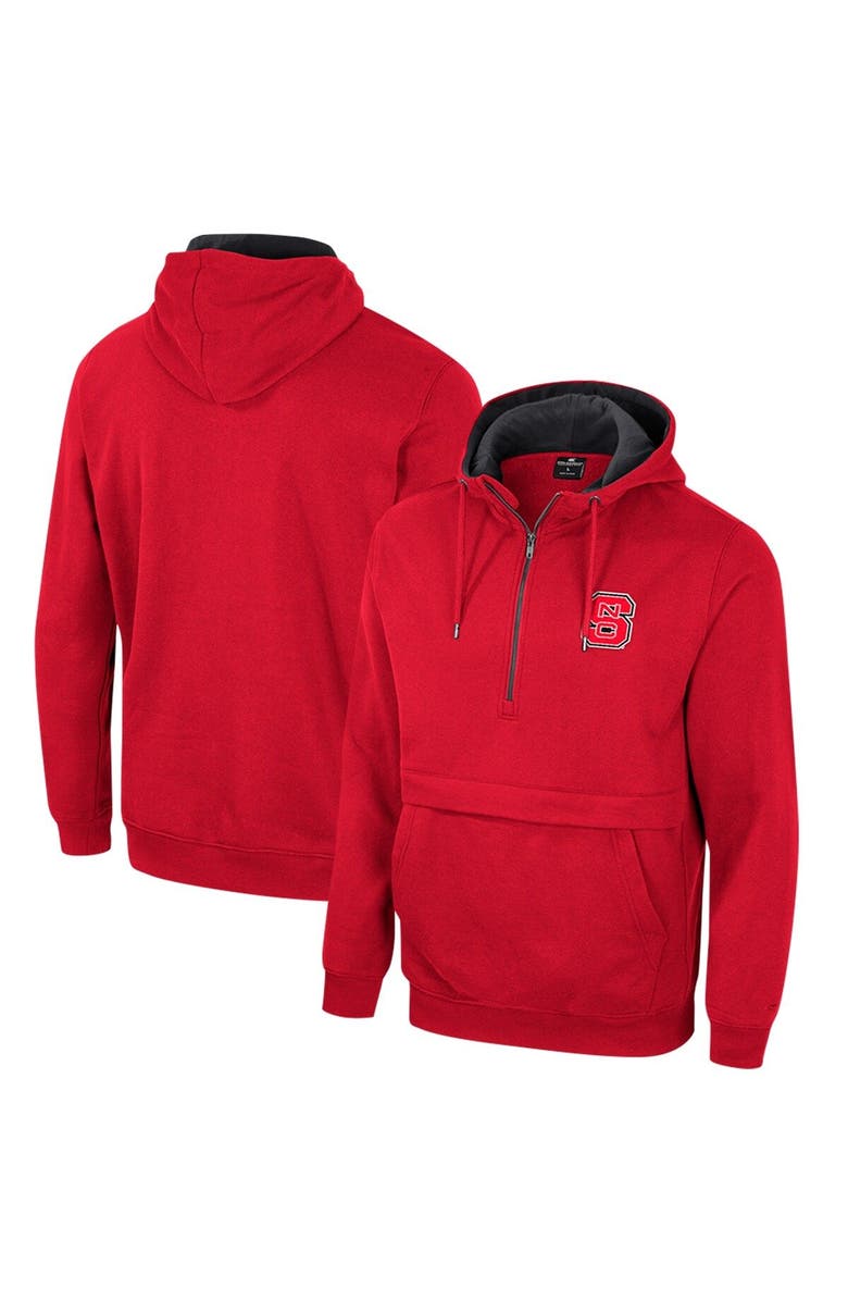 COLOSSEUM Men's Colosseum Red NC State Wolfpack Half-Zip Hoodie, Alternate, color, Red