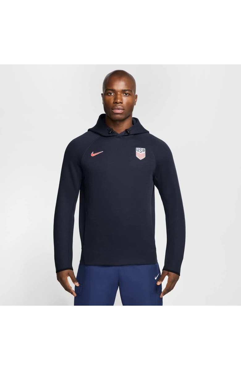 Nike Men's Nike Navy USMNT Tech Fleece Pullover Hoodie, Alternate, color, Navy