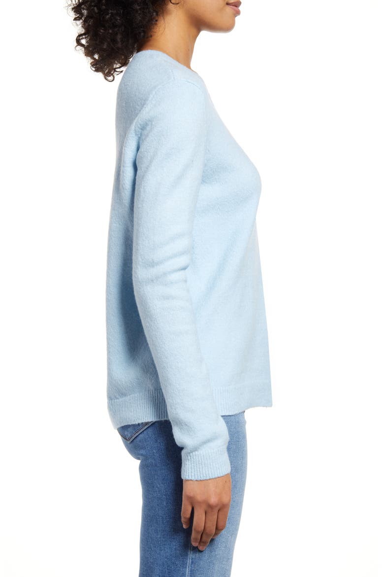 Cozy Crewneck Sweater, Alternate, color, BLUE FALLS