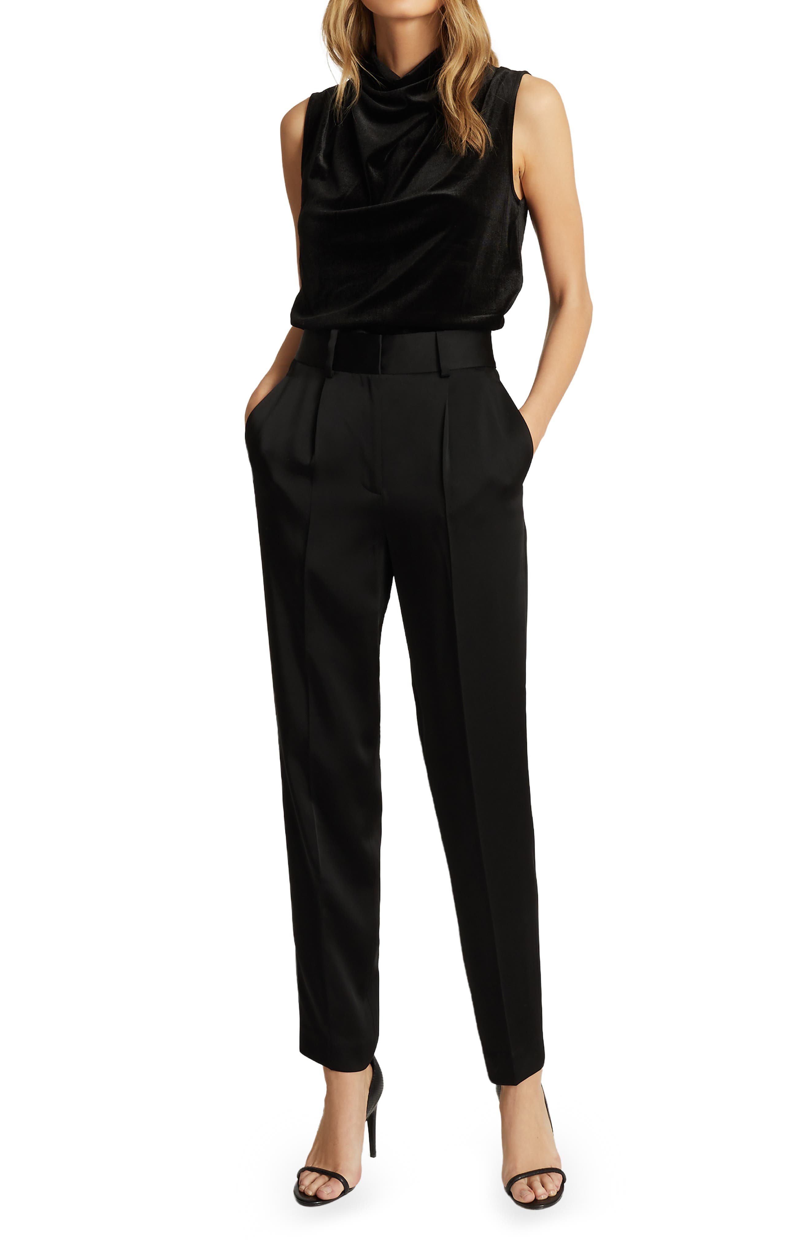 Reiss Lola Sleeveless Velvet Top (Women) | Nordstromrack