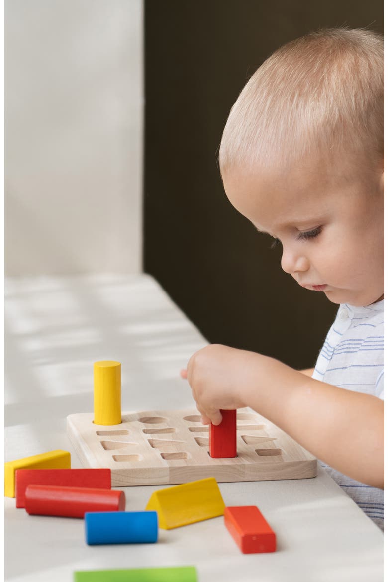 Geometric Peg Board, Alternate, color, ASSORTED