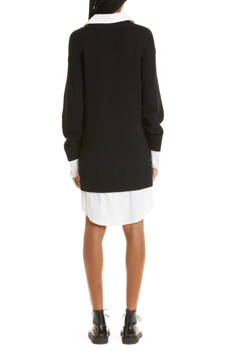 Cinq à Sept Santina Layered Long Sleeve Sweater Dress, Alternate, color, 
