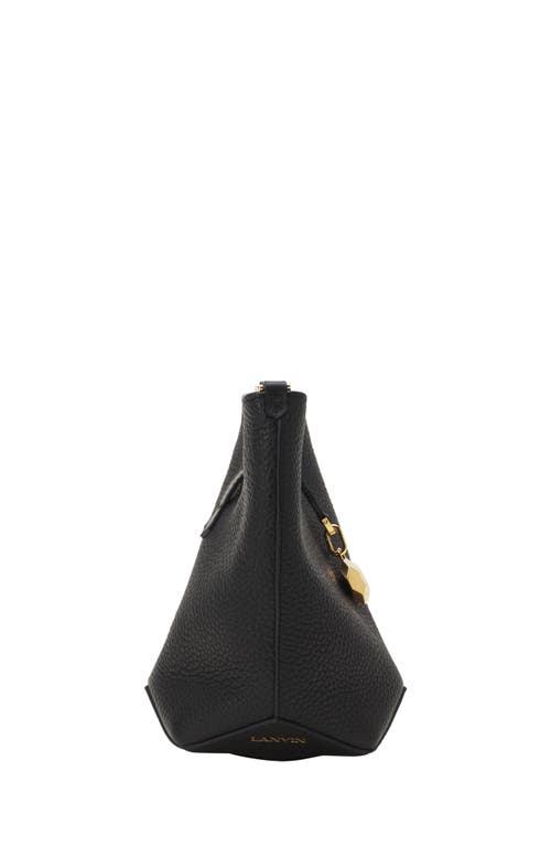 Lanvin Catch Nano By  Leather Bucket Bag In Black