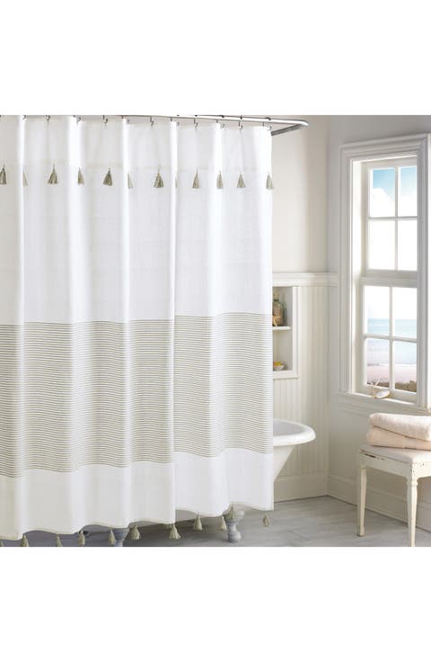 Panama Stripe Shower Curtain