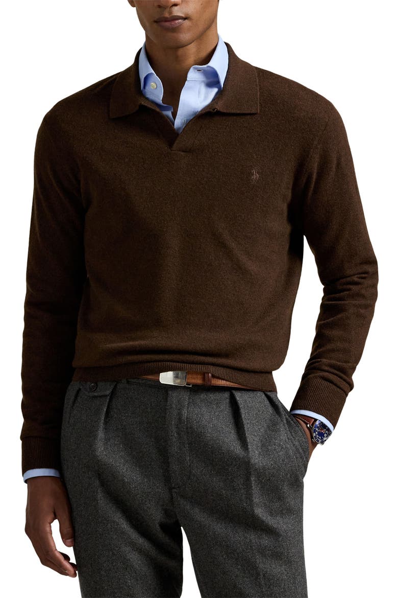 Polo Ralph Lauren Merino Wool Polo Sweater (Men) | Nordstrom