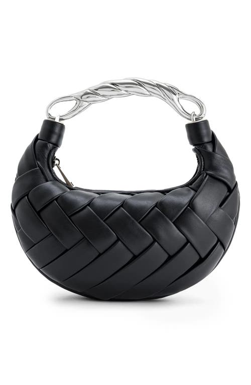 Jw Pei 'orla' Black Handbag With Adjustable And Removable Shoulder Strap And Interwoven Design In Ecoleathe In Black