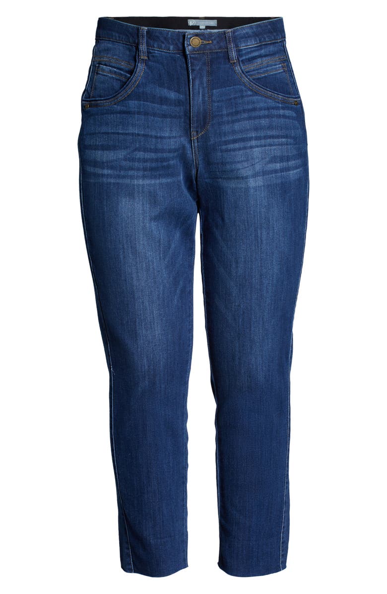 Wit & Wisdom Ab-solution High Waist Ankle Slim Straight Leg Jeans, Alternate, color,