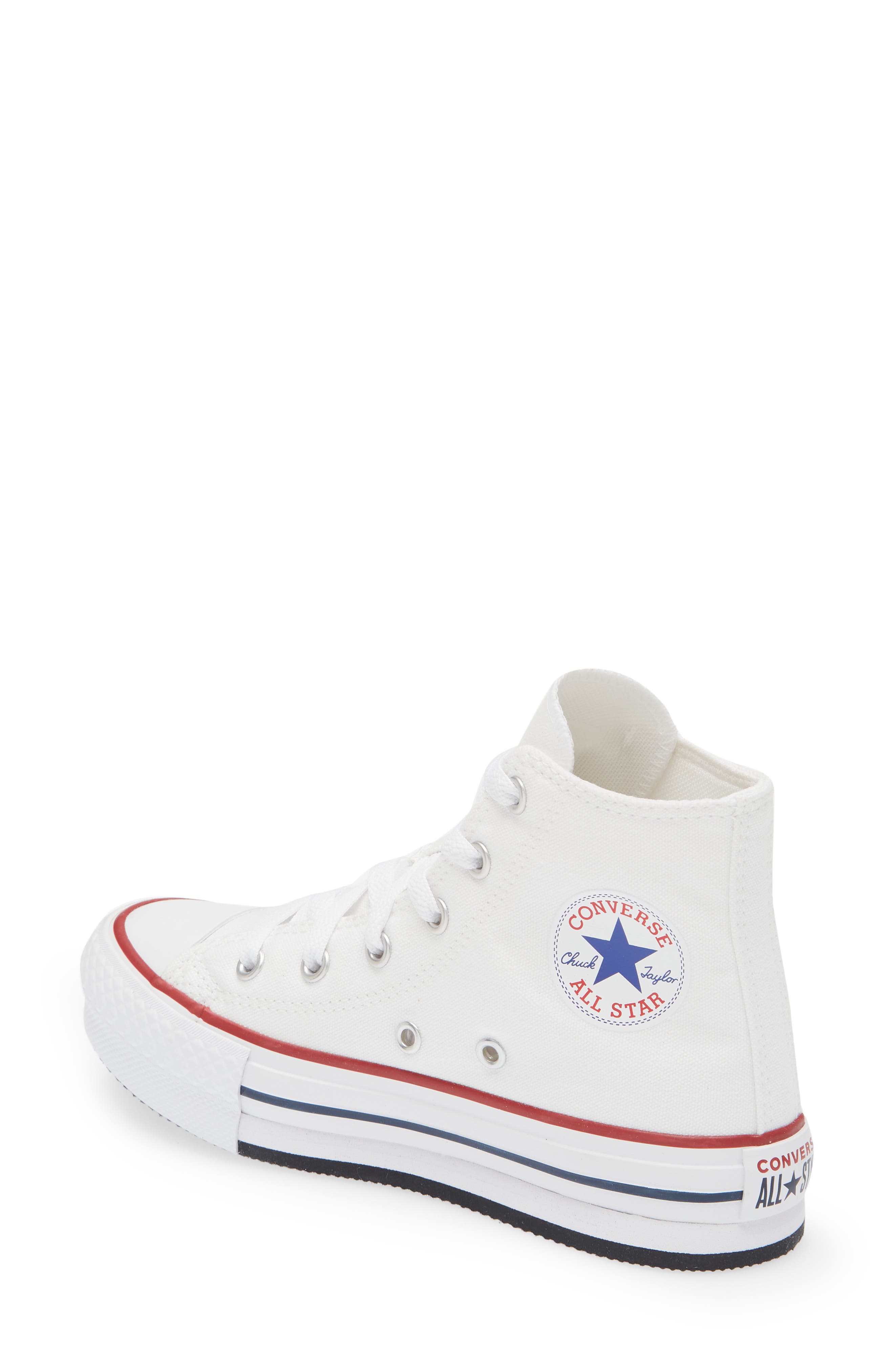 Converse Chuck Taylor<sup>®</sup> All Star<sup>®</sup> Lift Platform Sneaker, Alternate, color, White/ Garnet/ Navy