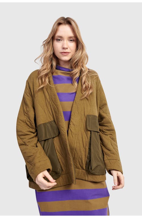 Alembika Parcel Quilted Jacket In Brown