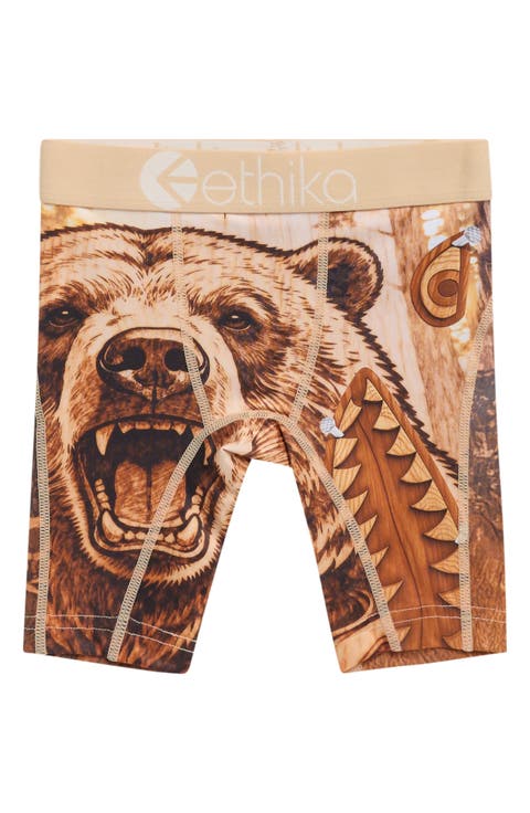 Kids' Grizzy Grain Boxer Briefs
