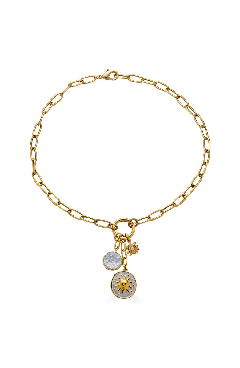 Loni Paul Jewelry Celestial Charm Cluster Necklace, Main, color,