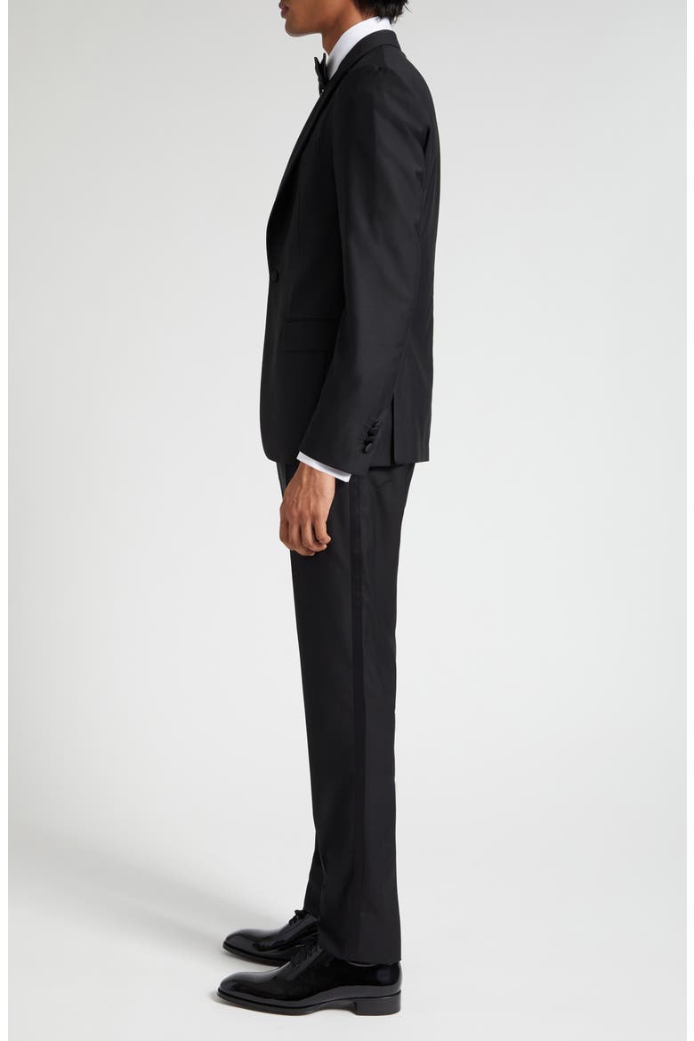 Stretch Wool Tuxedo, Alternate, color, BLACK