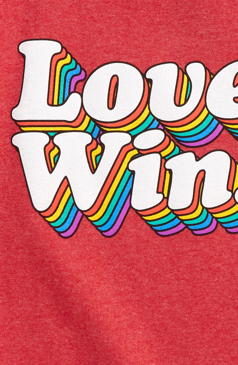 Jem Kids' Love Wins Pride Graphic Tee, Alternate, color, 