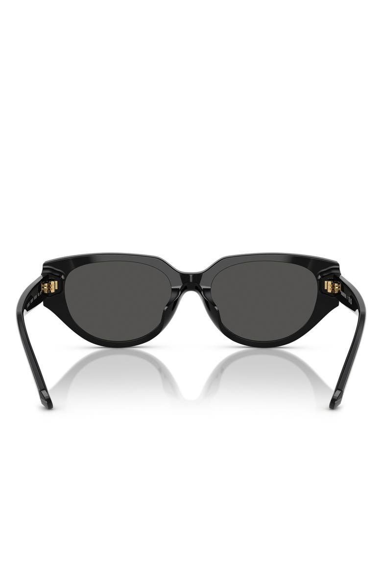 Swarovski 54mm Butterfly Sunglasses, Alternate, color, Black