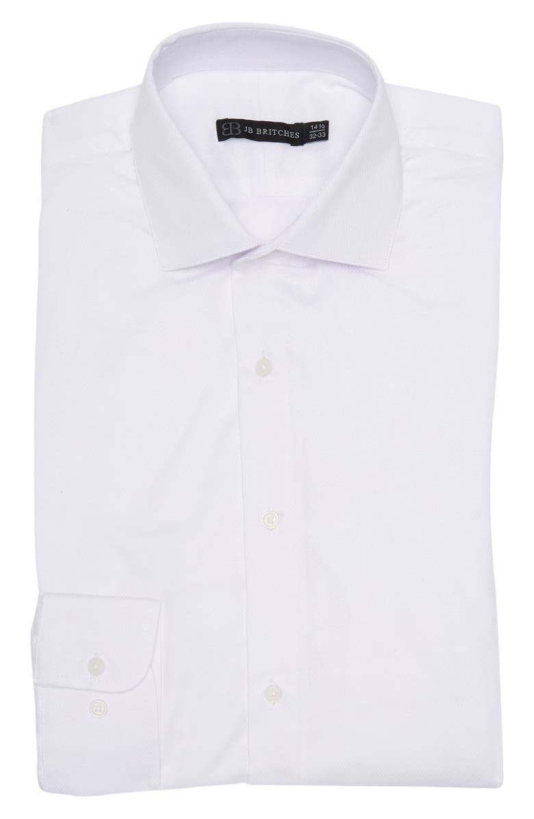 JB Britches Yarn-Dyed Solid Dress Shirt, Main, color, 