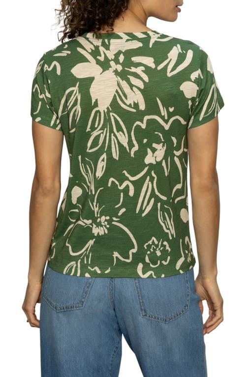 Sanctuary The Perfect Geo Print Cotton Blend Knit Top In Lush Harmony