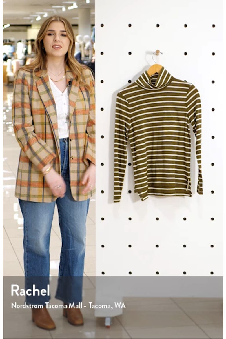 Esme Stripe Whisper Cotton Turtleneck video