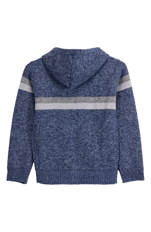 X-ray Xray Kids' Stripe Full Zip Hoodie In Blue