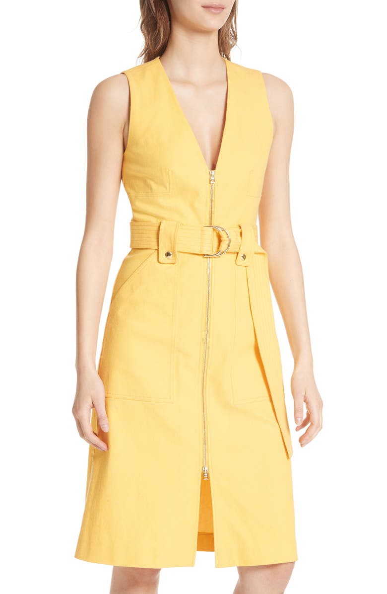 DVF Diane von Furstenberg Zip Front A-Line Dress, Alternate, color, 