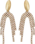 Panacea Crystal Fringe Drop Earrings