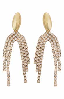Panacea Crystal Fringe Drop Earrings