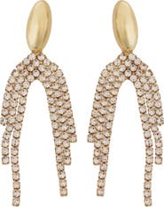 Panacea Crystal Fringe Drop Earrings