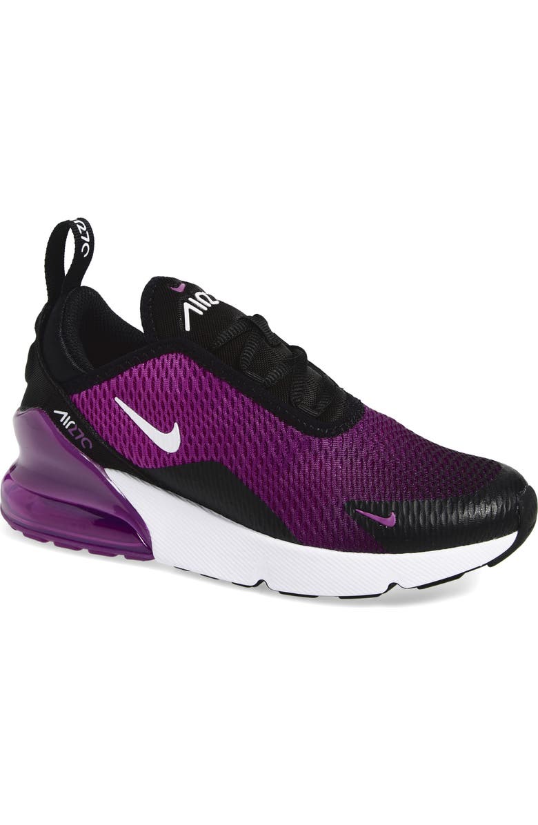 Nike Kids' Air Max 270 Sneaker, Main, color, 044 Black/White