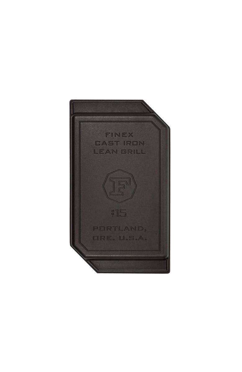 FINEX 15" Cast Iron Lean Grill Pan, Alternate, color, Black