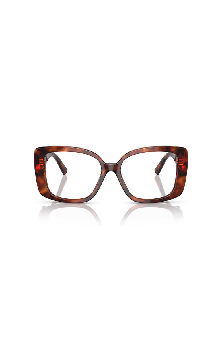 Tiffany & Co. 53mm Square optical glasses, Alternate, color, Tortoise