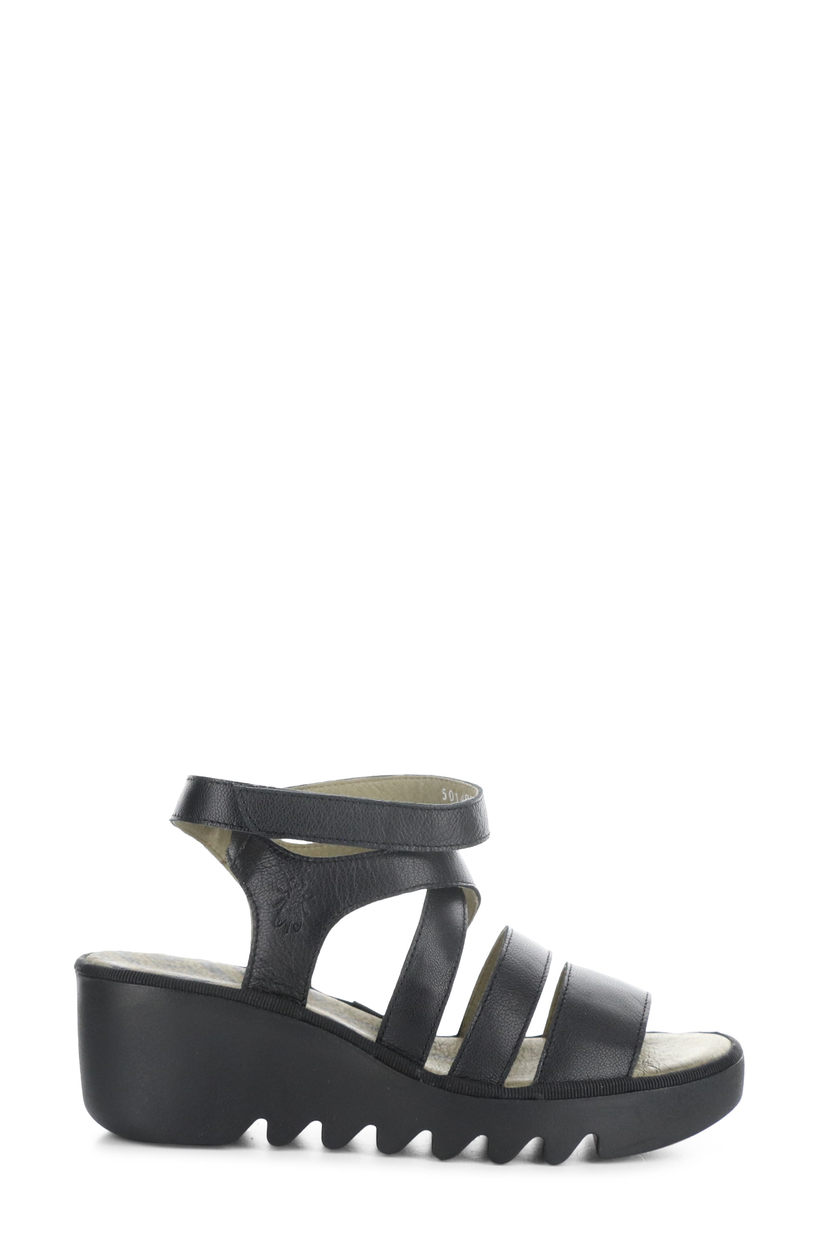 Fly London Bafy Ankle Strap Platform Wedge Sandal, Alternate, color, 