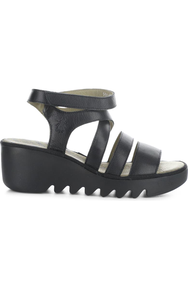 Fly London Bafy Ankle Strap Platform Wedge Sandal, Alternate, color,