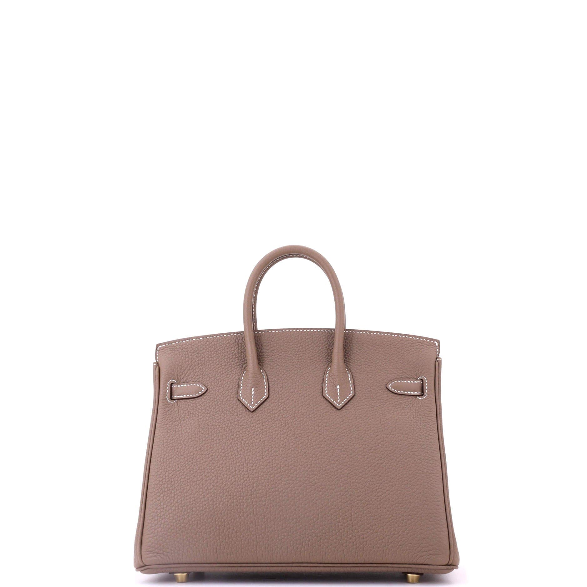 Pre-Owned Hermes Birkin Handbag Grey Togo with Gold Hardware 25, Alternate, color, Etoupe