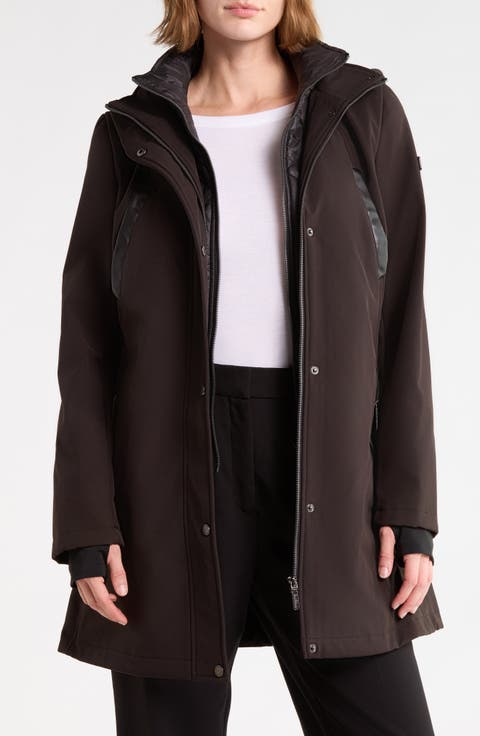 Hooded Softshell Anorak with Bib