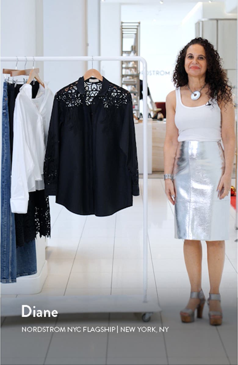 Harden Embroidered Yoke Cotton & Silk Tunic Shirt, sales video thumbnail